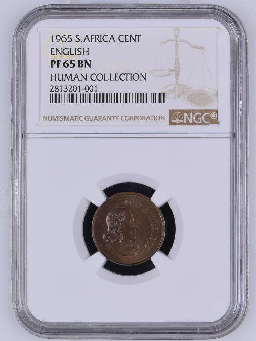 1965 S.AFRICA CENT - ENGLISH -  PF65BN